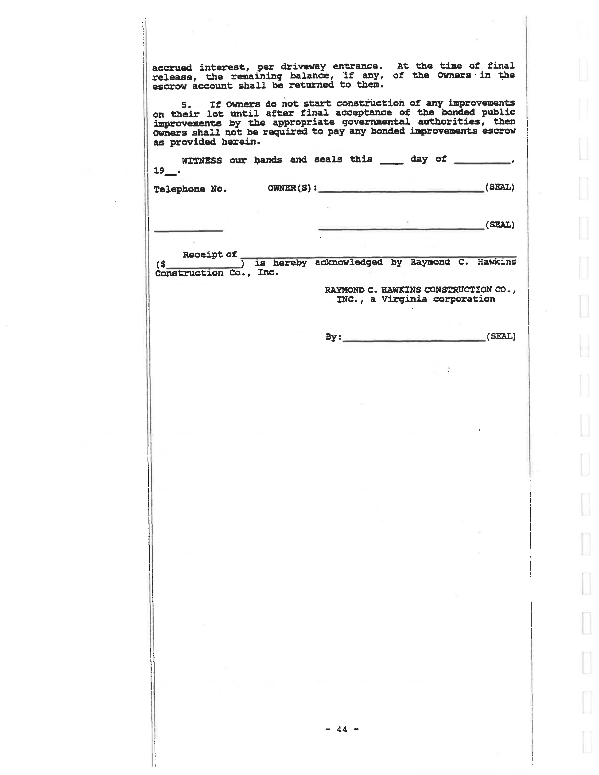 Original scan of page 70, Schedule A signature block